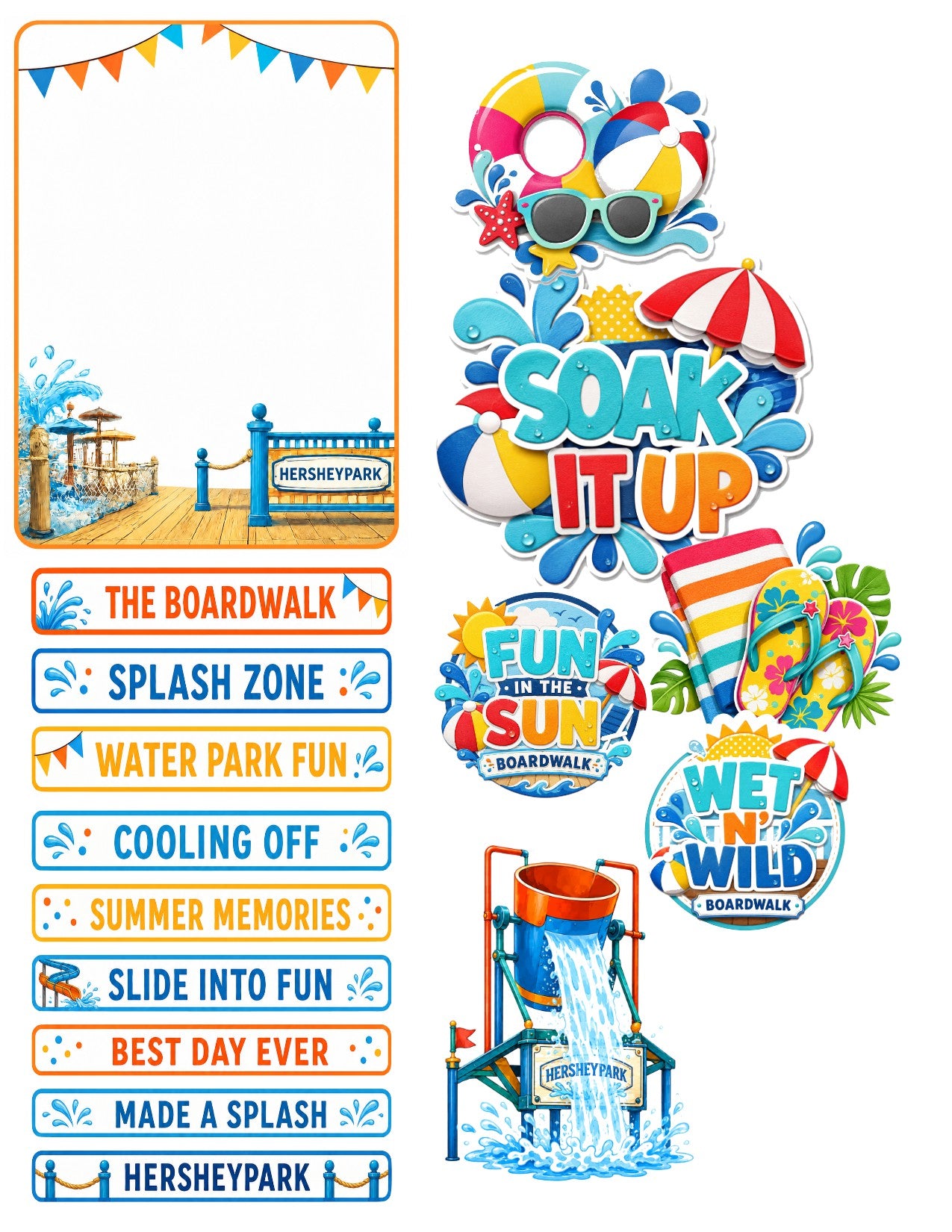 Hershey Park  Scrapbook Paper