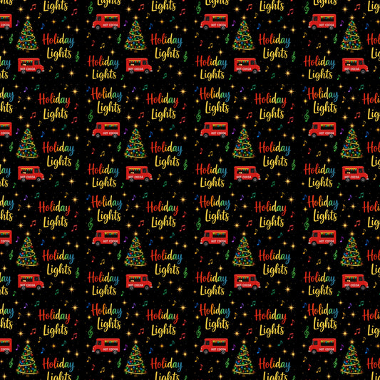 Holiday Lights Scrapbook Paper