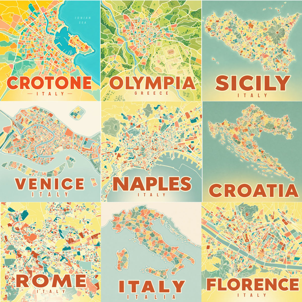 Italy Scrapbook Paper