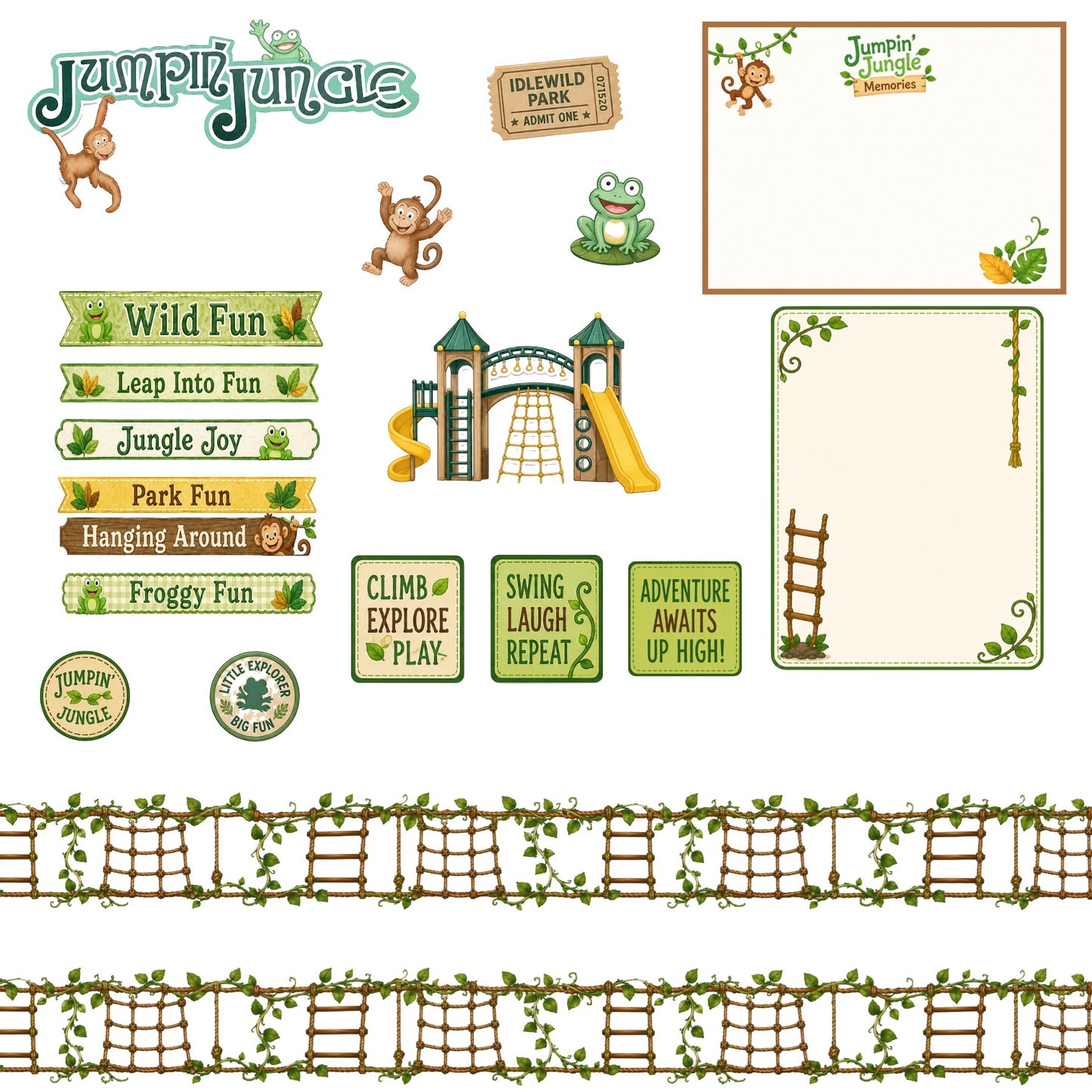 Idlewild Park Scrapbook Paper