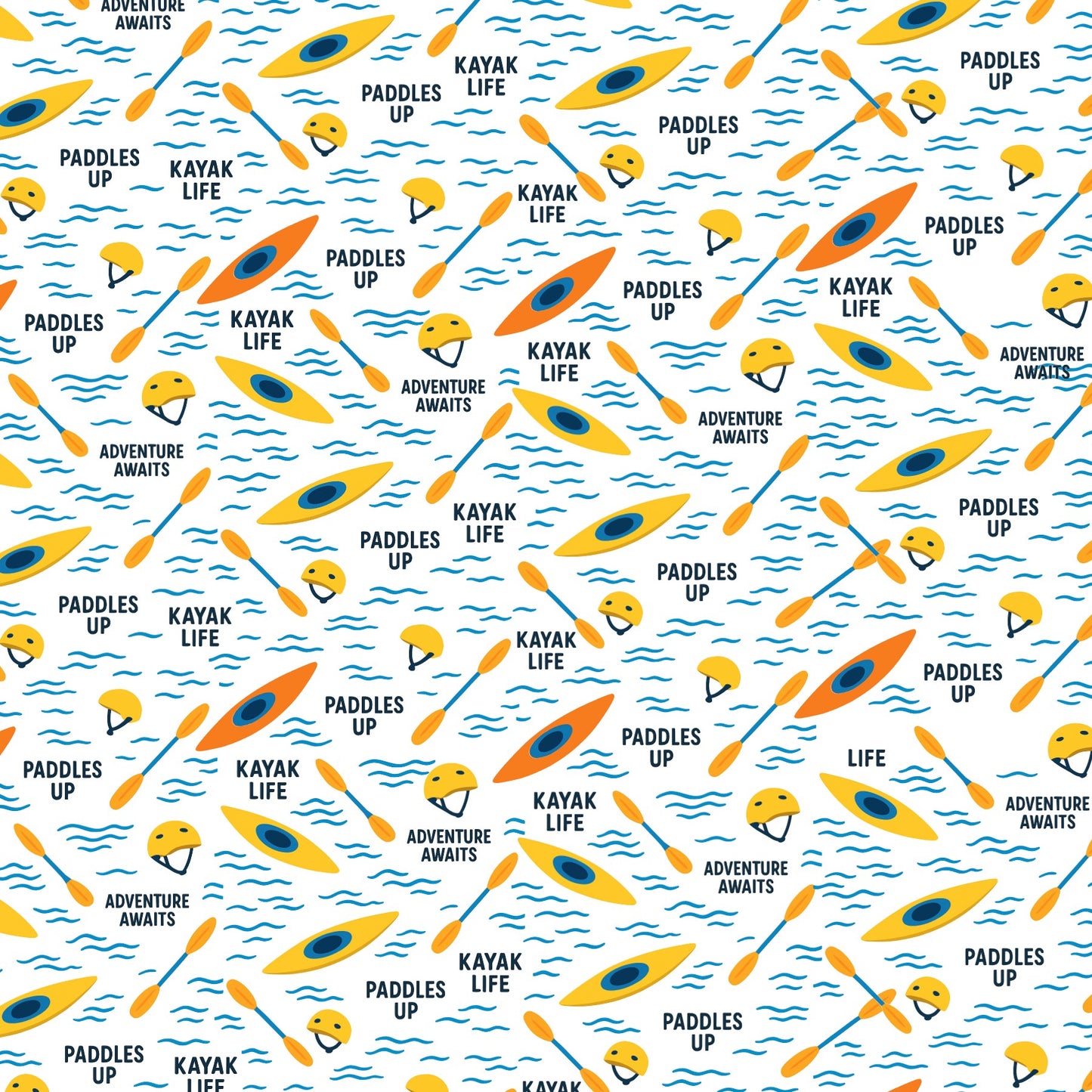 Kayaking Scrapbook Paper