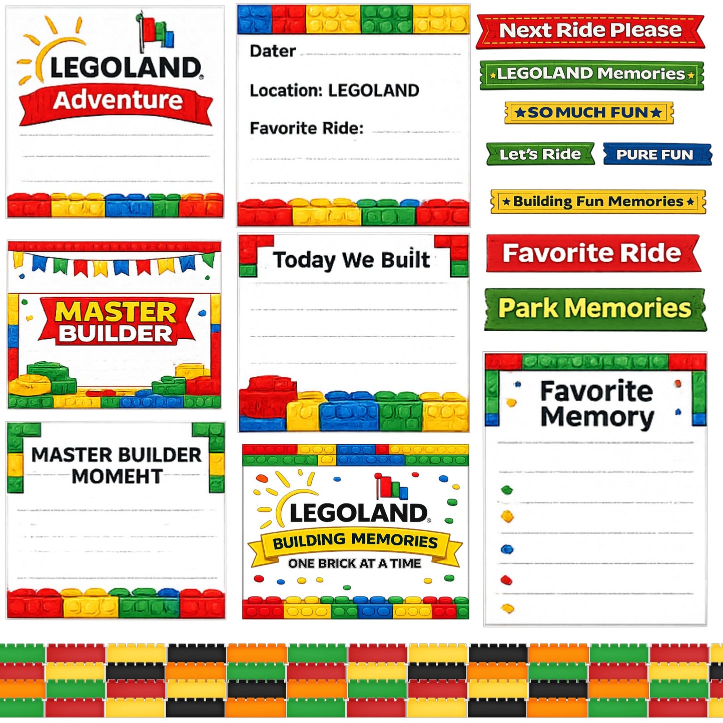 Legos scrapbook paper