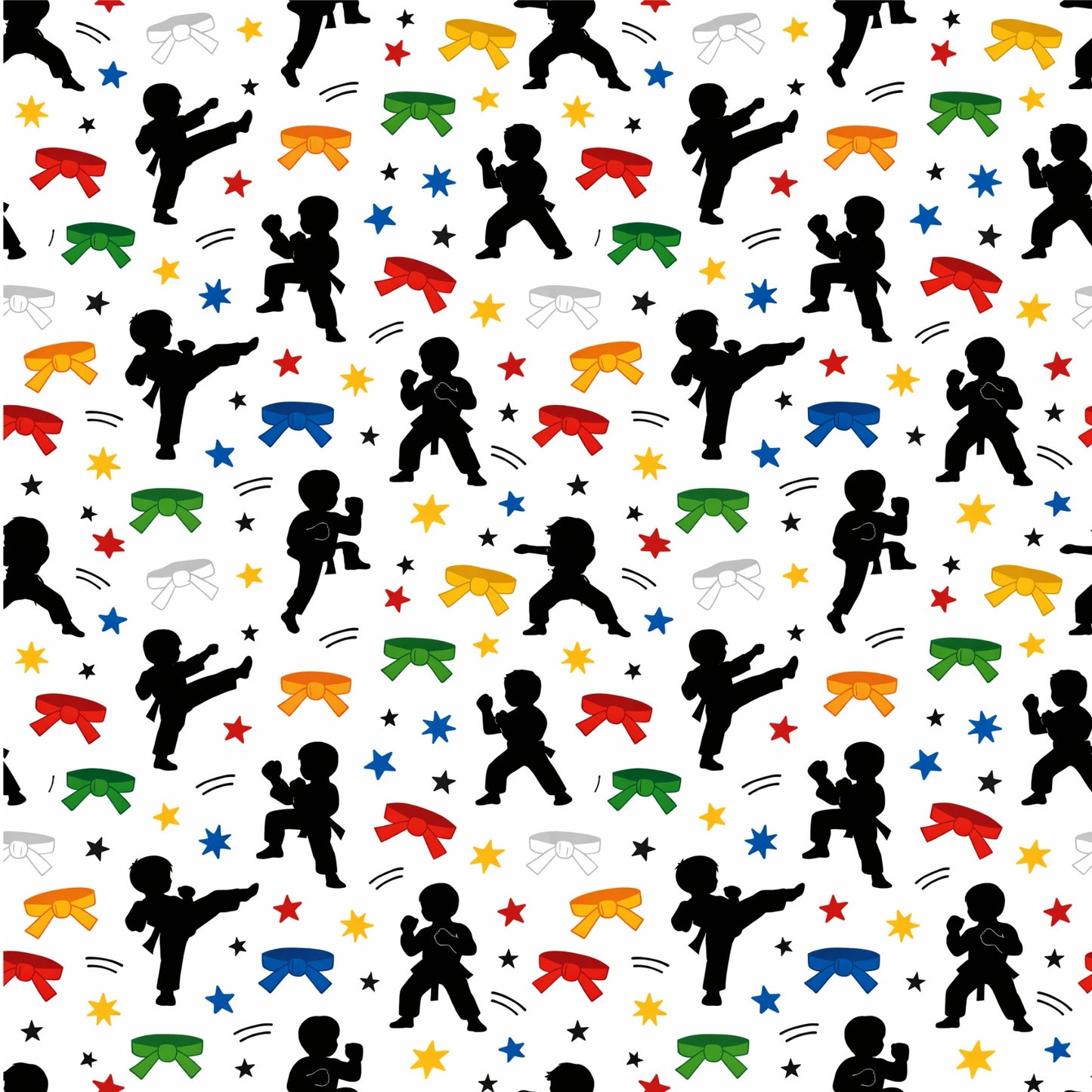 Karate Scrapbook Paper