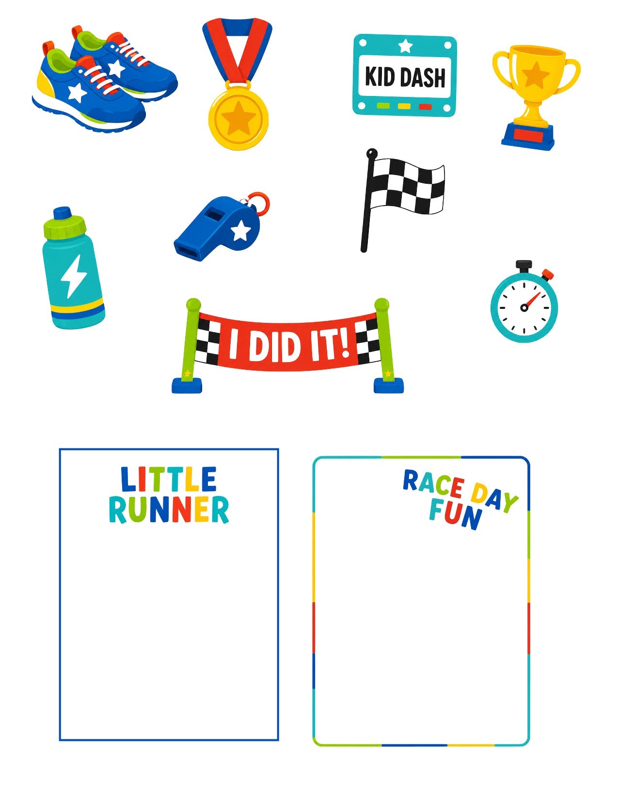 Little Runner Scrapbook Paper