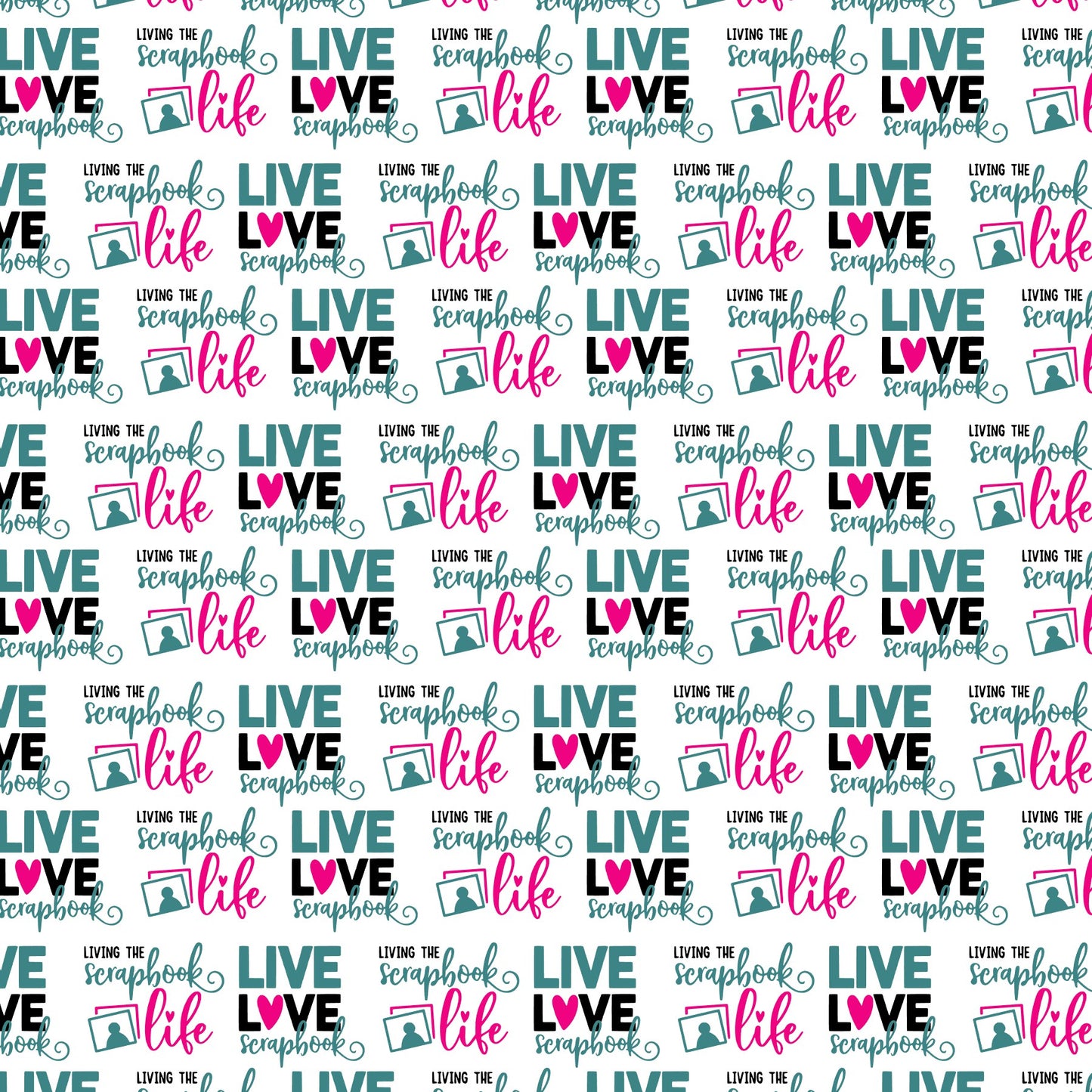 Live Love Scrapbook Paper