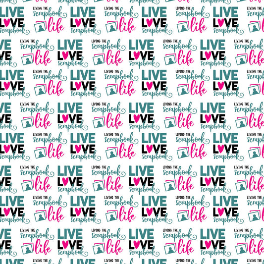 Live Love Scrapbook Paper