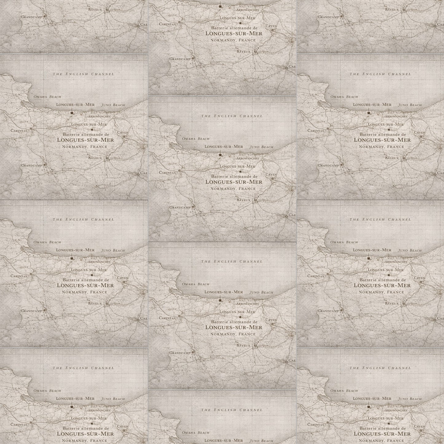 Longues-sur-Mer battery scrapbook paper