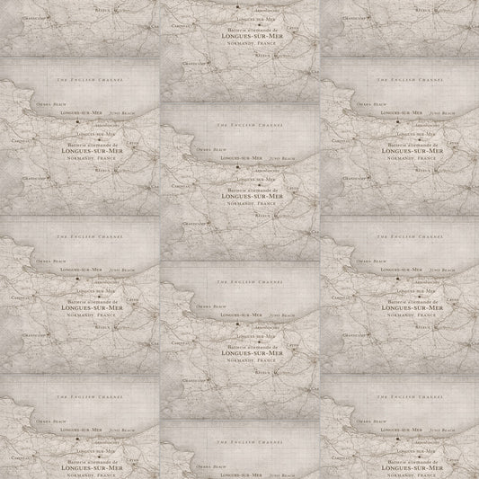 Longues-sur-Mer battery scrapbook paper