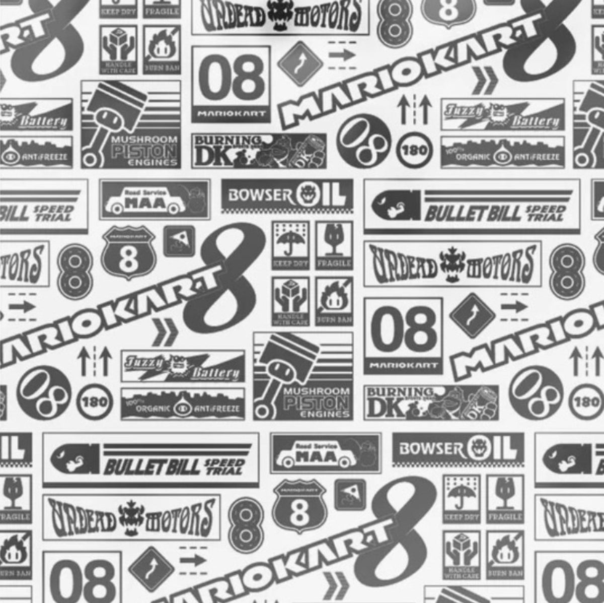 mario game scrapbook paper