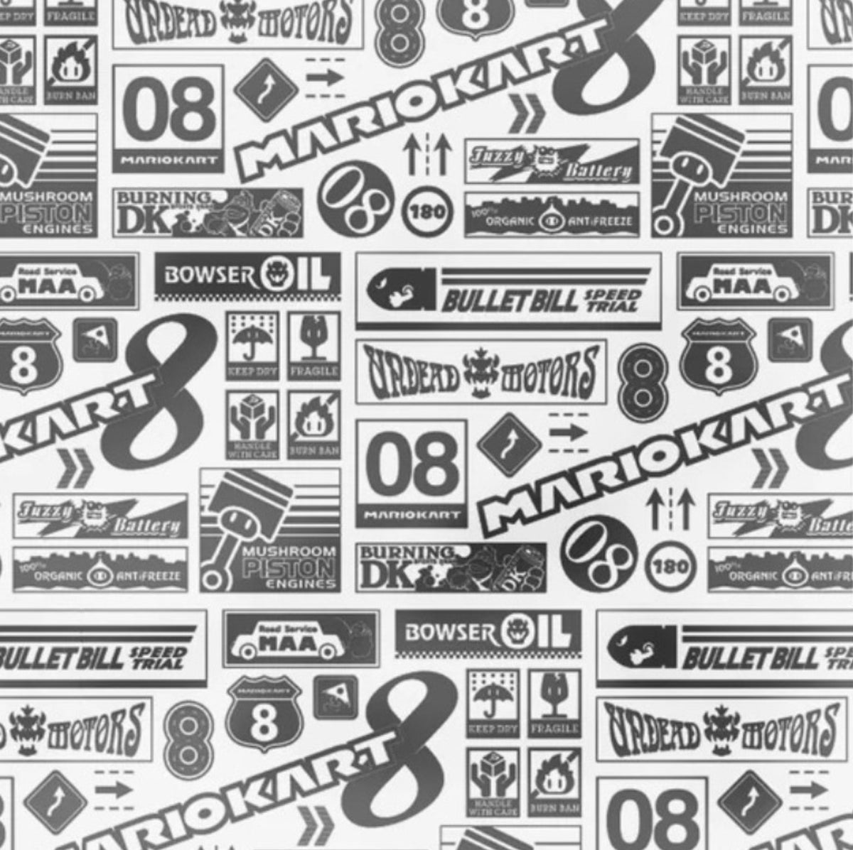 mario game scrapbook paper