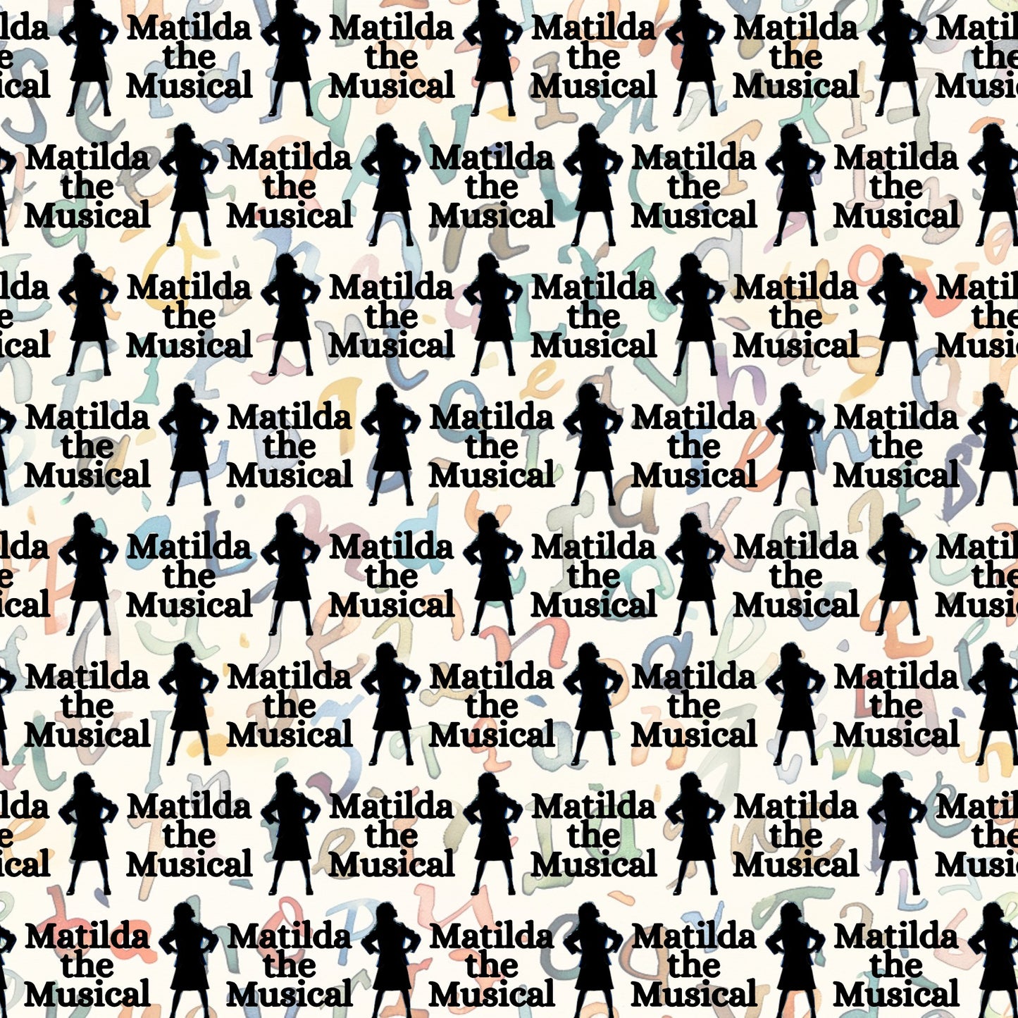 Matilda the Musical with letters