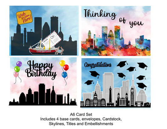 Maryland Cityscape Card Kit