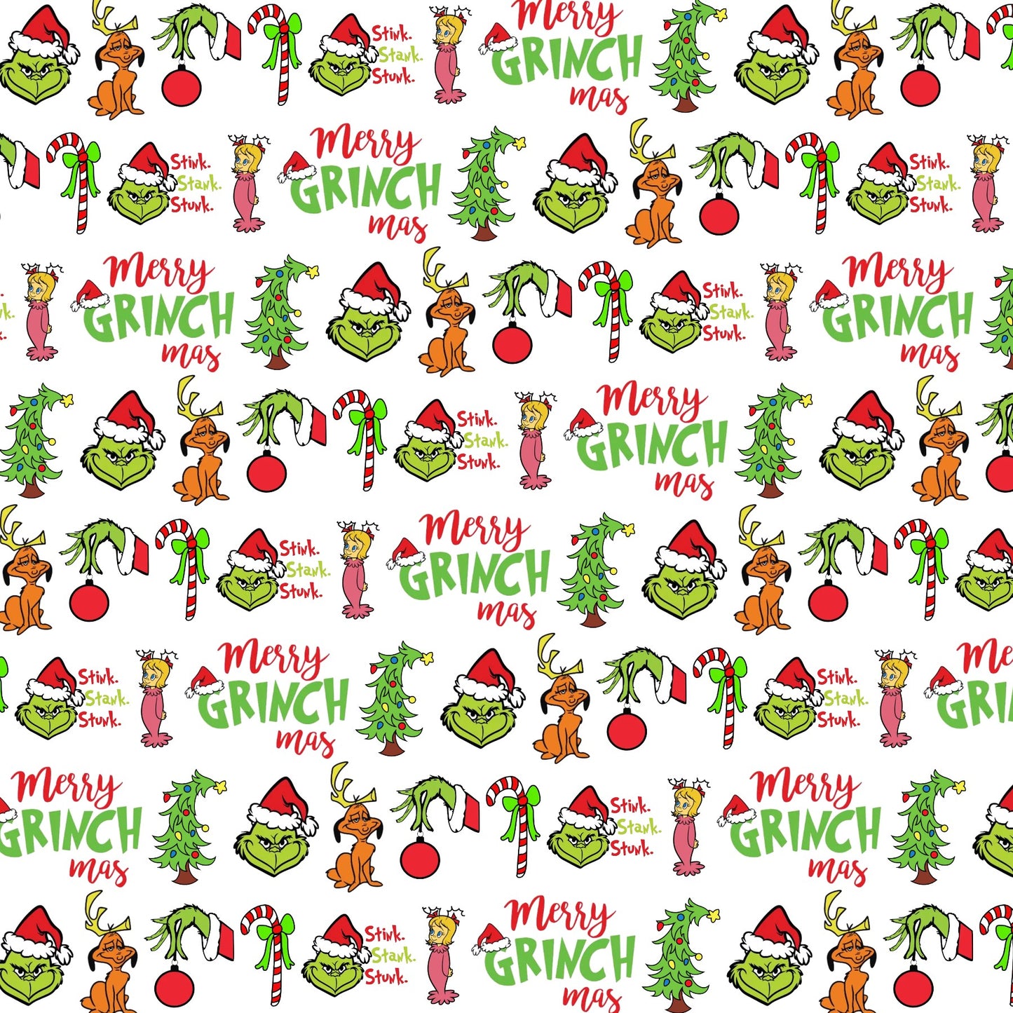 Grinch Christmas Scrapbook Paper