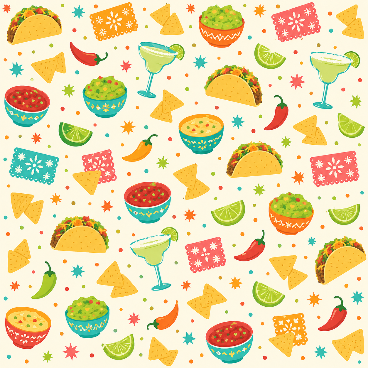 Fiesta Night Scrapbook Paper