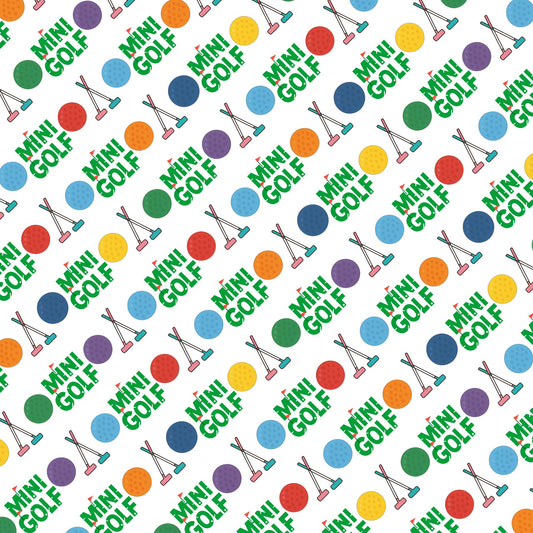 Mini Golf Scrapbook paper