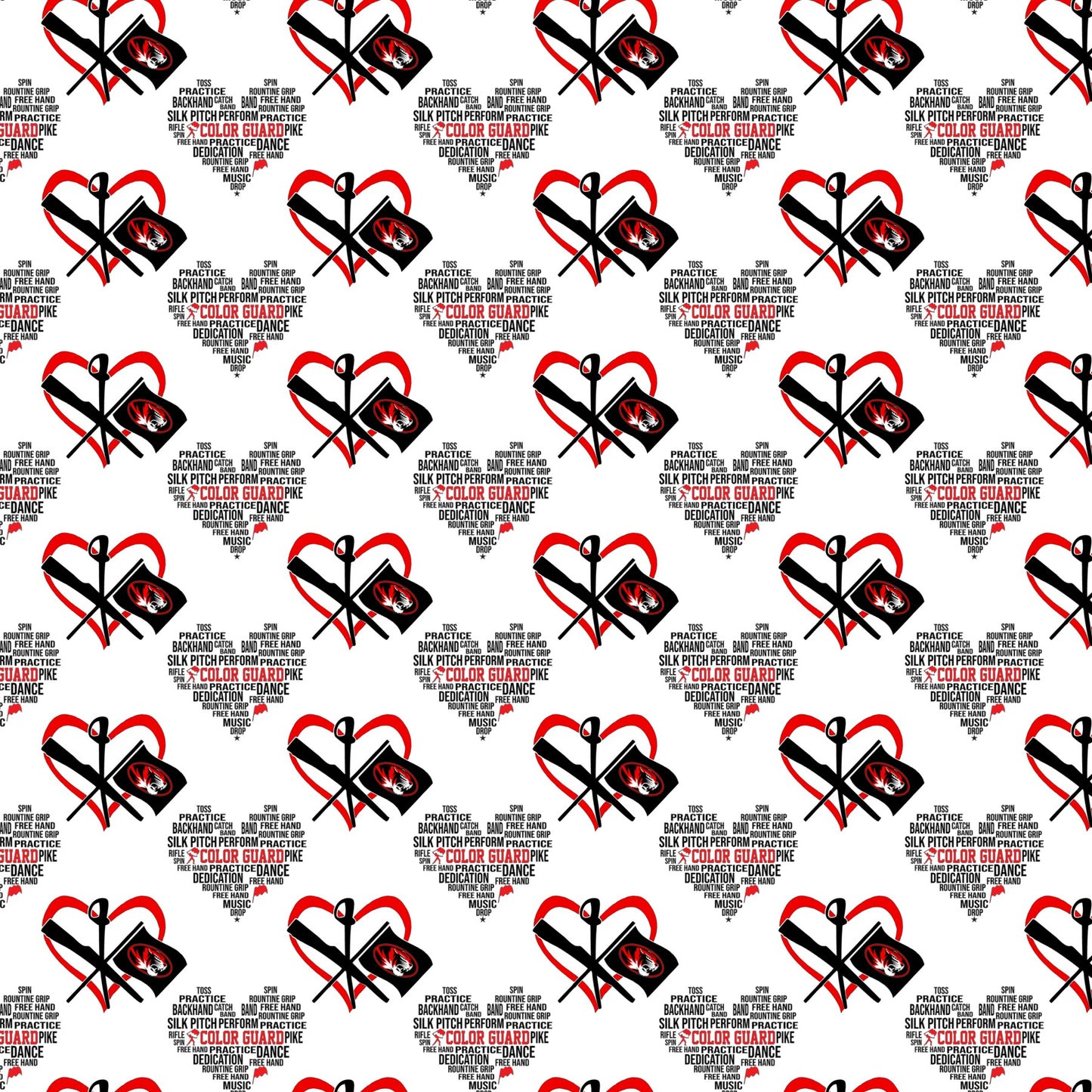 Color Guard Custom School Scrapbook Paper