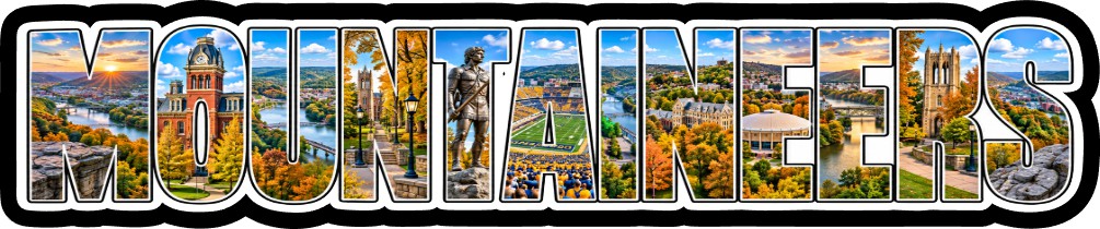 WVU Scrapbook Paper