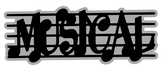 Musical Laser Cut Title