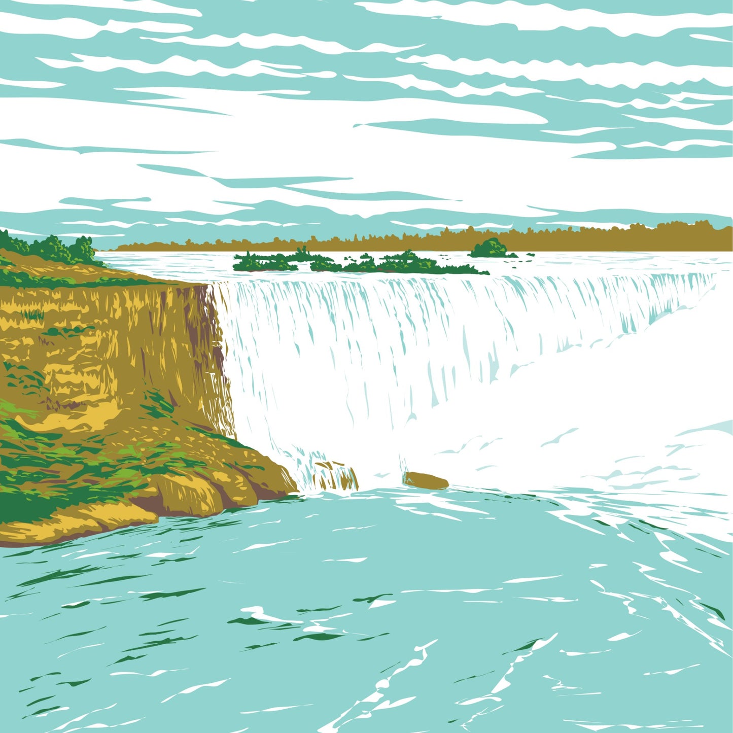 Niagara Falls Scrapbook Paper
