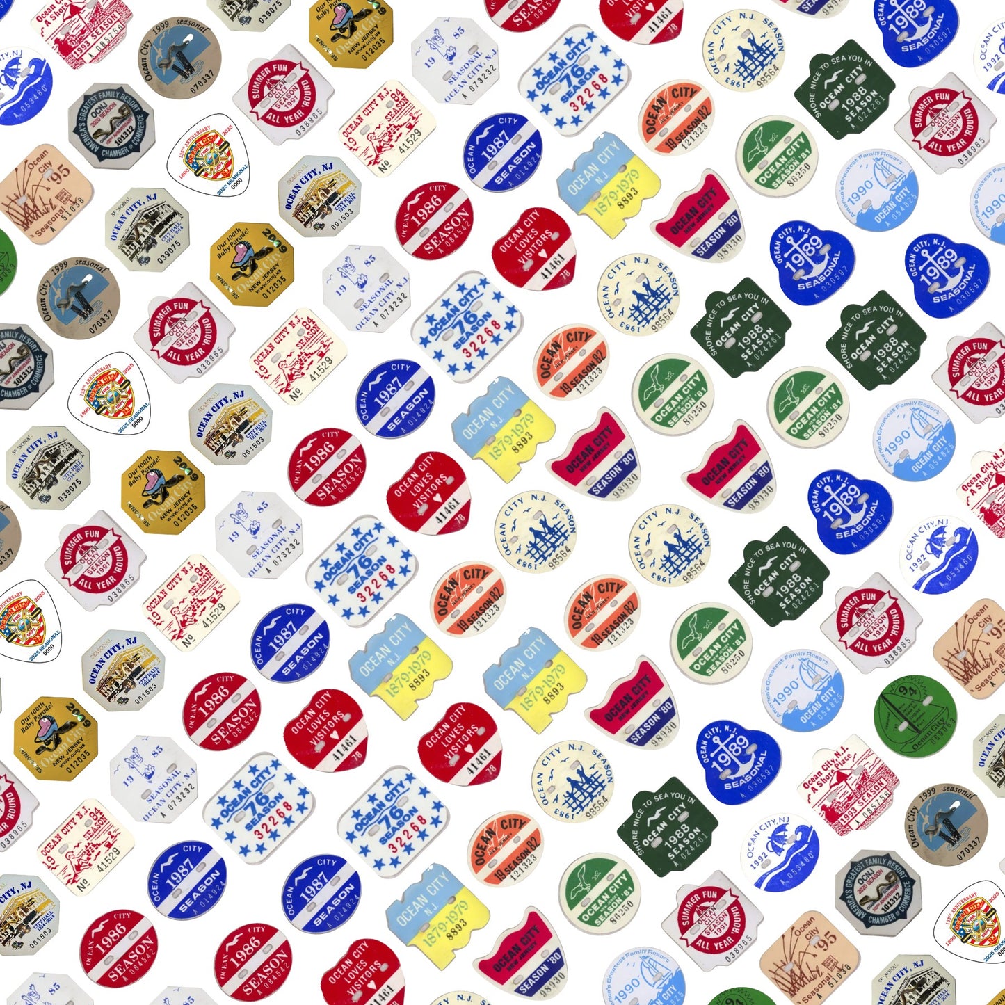 OCNJ Beach Tag scrapbook paper