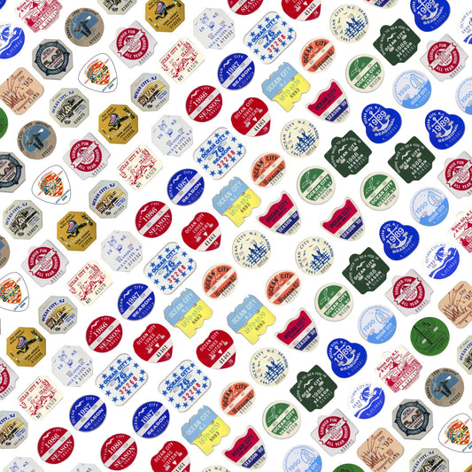 OCNJ Beach Tag scrapbook paper