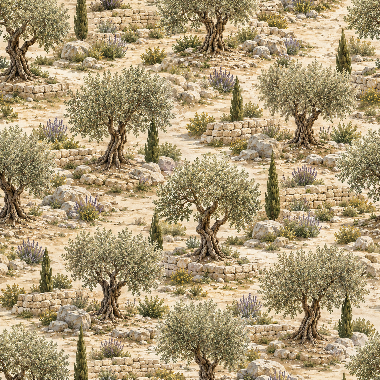 Biblical Lands Scrapbook Paper