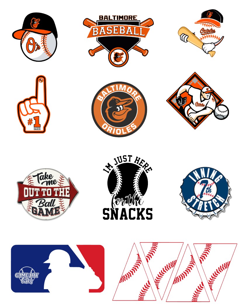 Baltimore Orioles Embellishments