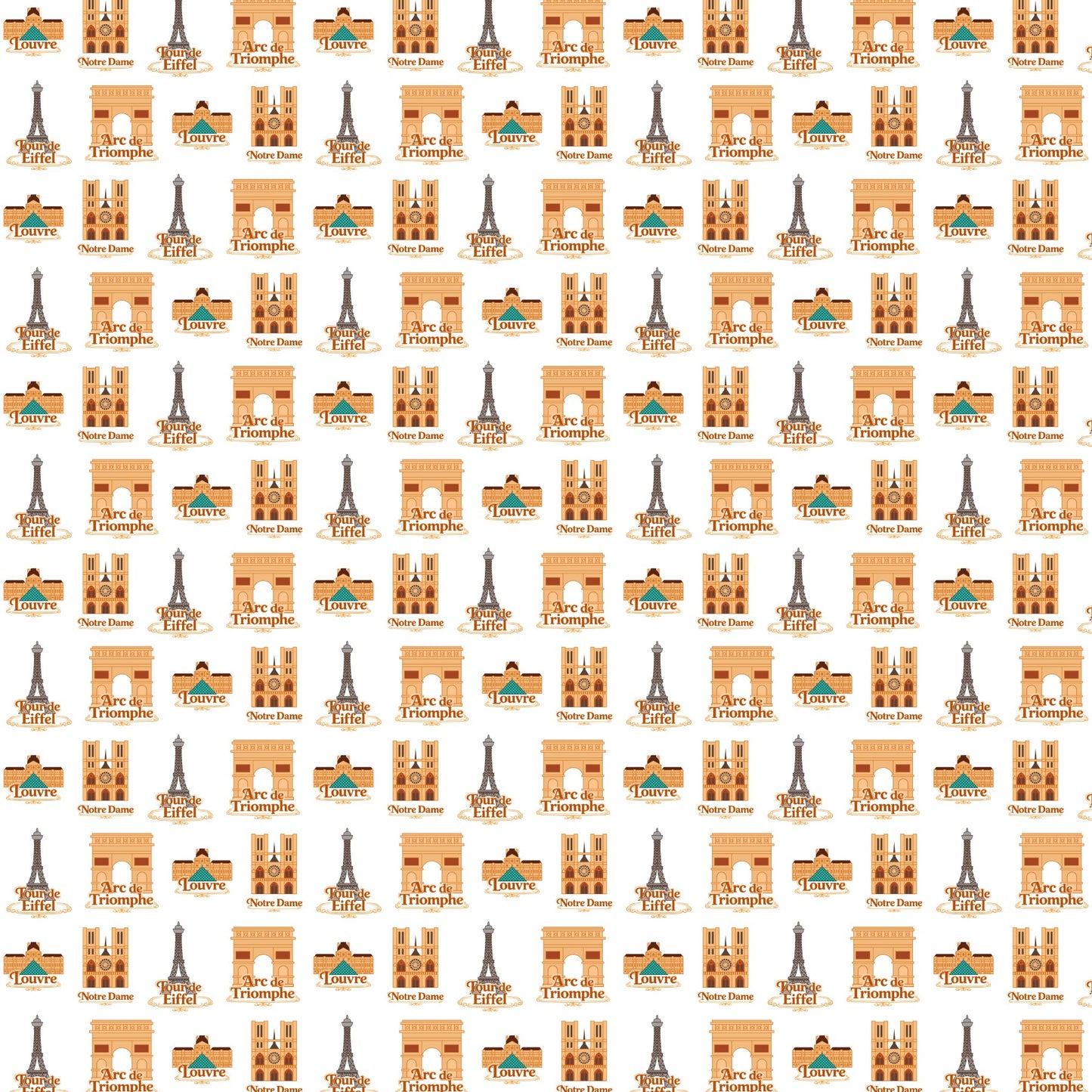 France Scrapbook Paper