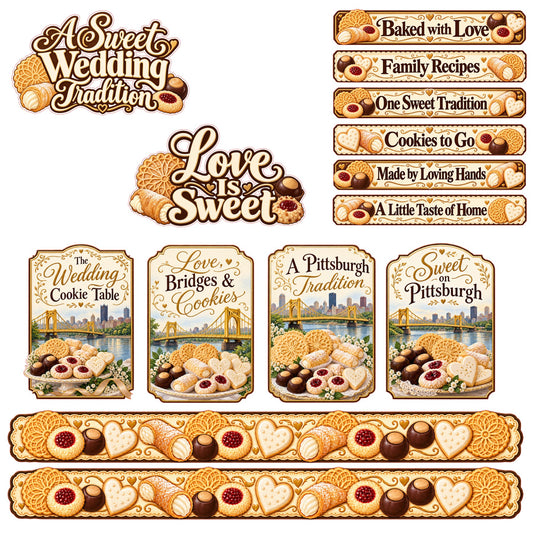 Pittsburgh Cookie Table Scrapbook Paper