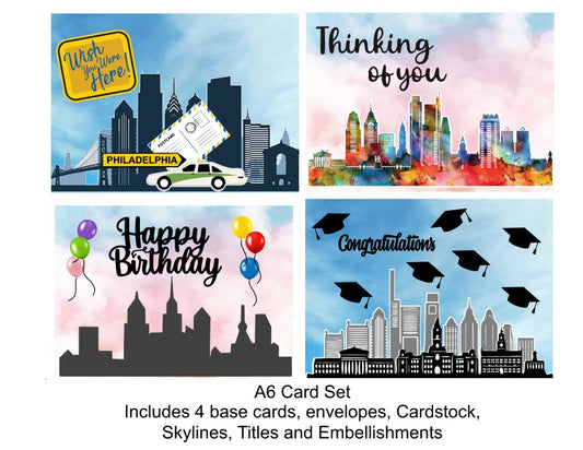 Philadelphia Cityscape Card Kit