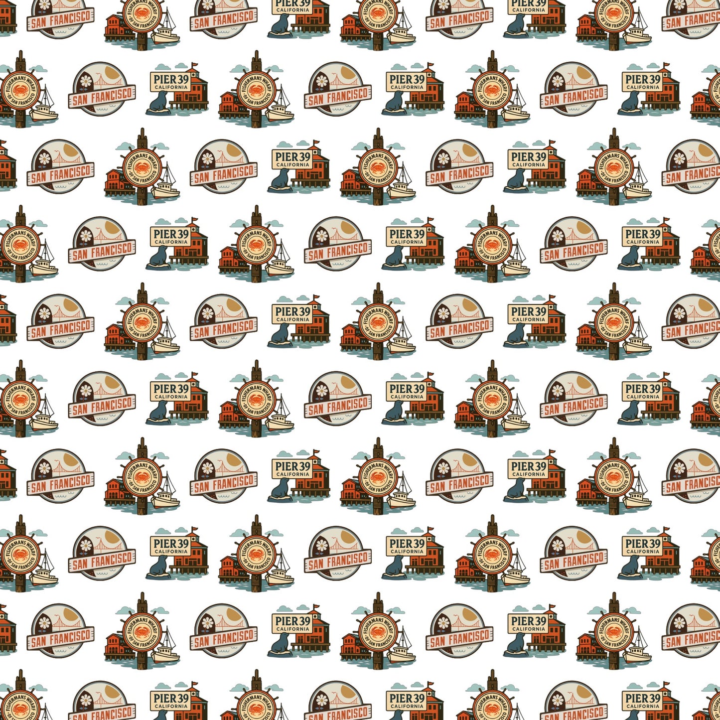 San Francisco Scrapbook Paper