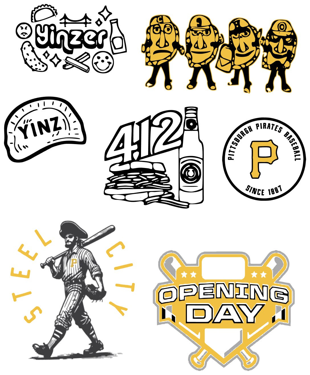 PGH Pirate Scrapbook Paper