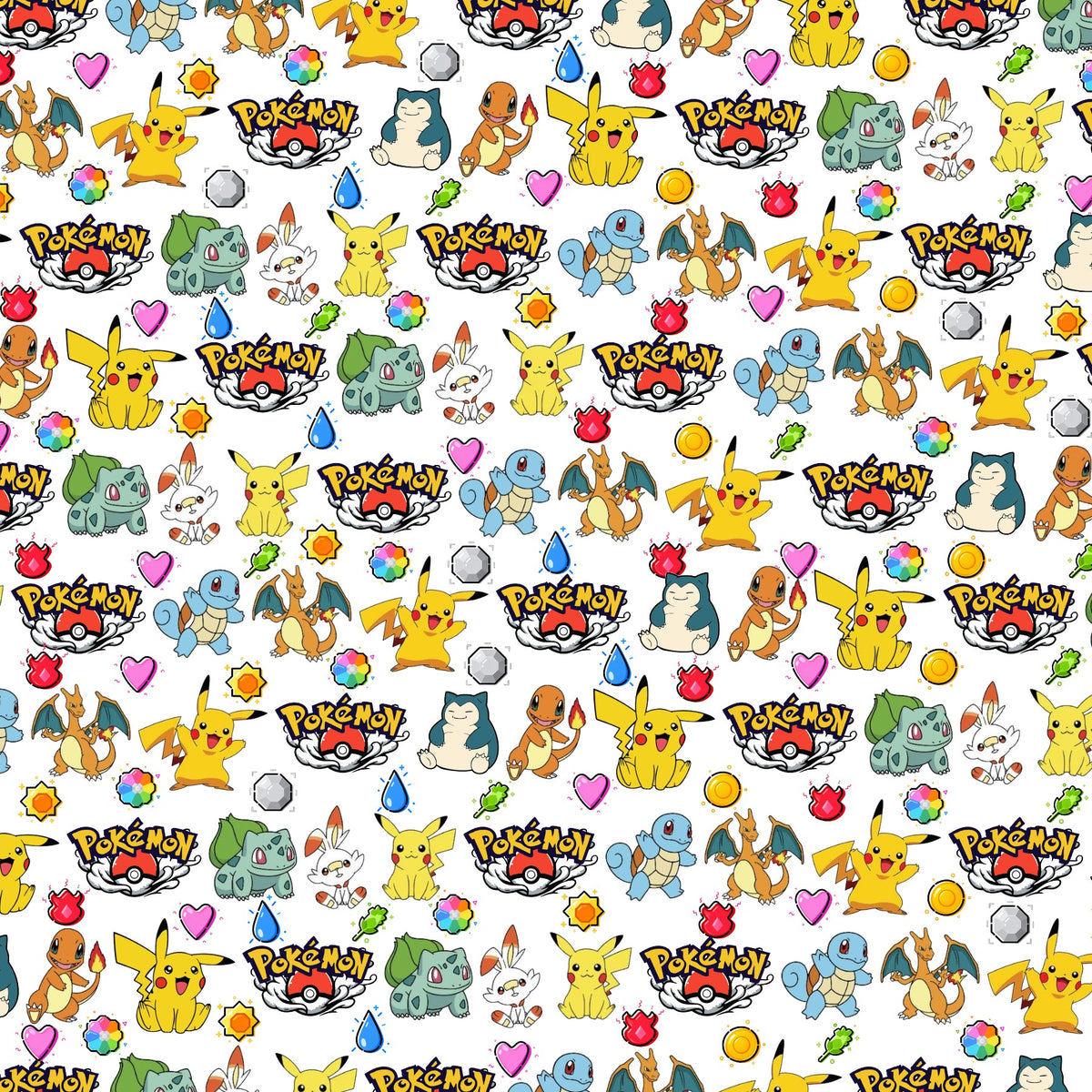 Pokemon Scrapbook Paper