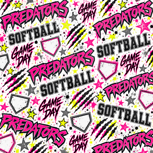 Pittsburgh Predators Softball Scrapbook Paper