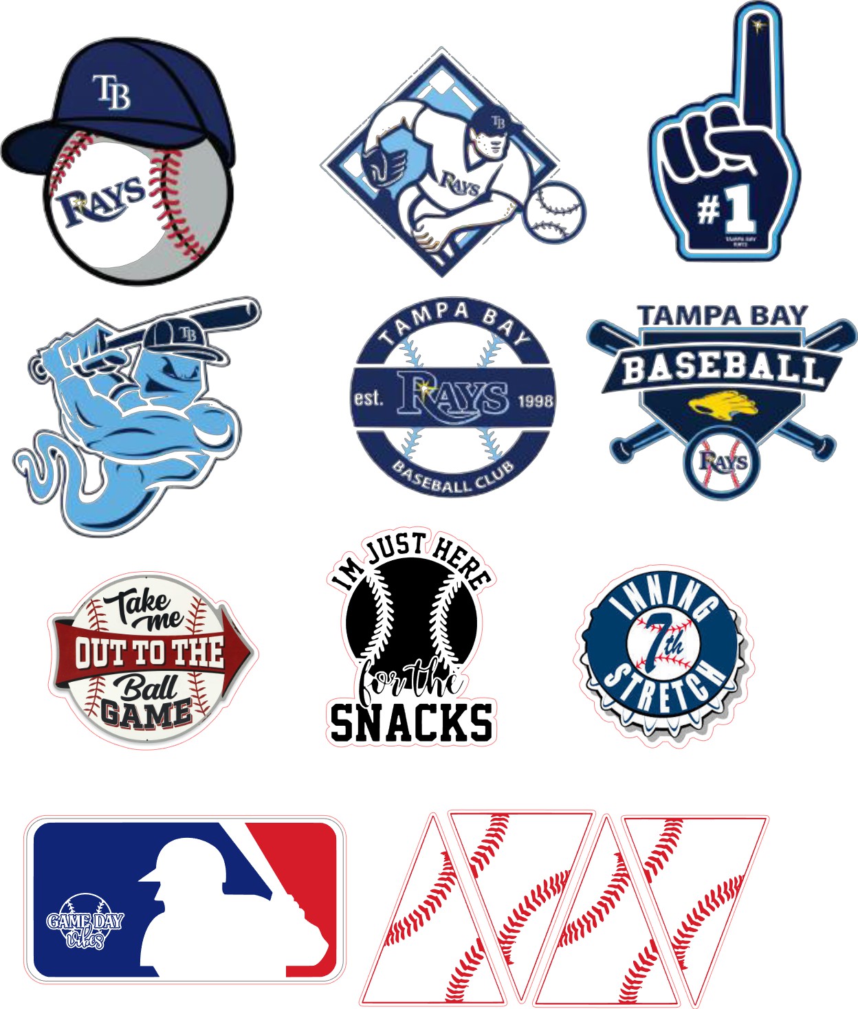 Tampa Bay Rays Scrapbook Paper
