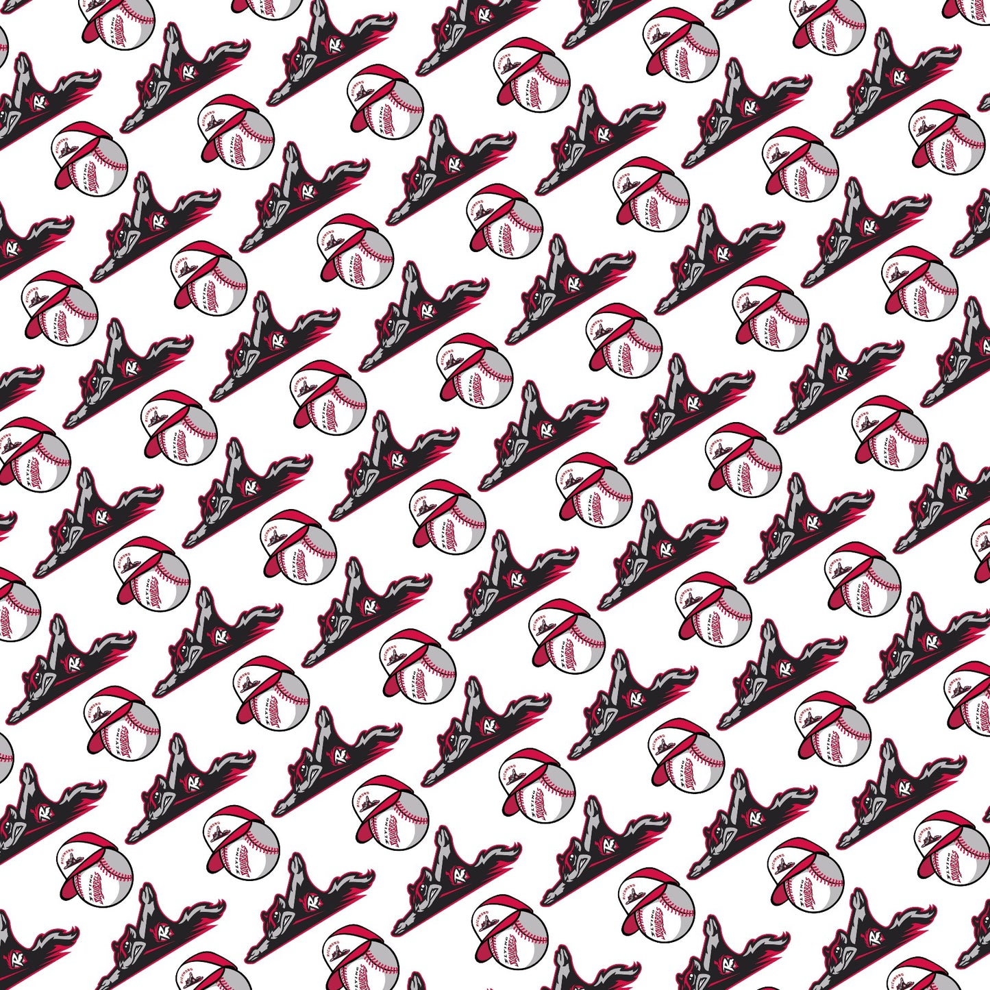 Richmond Flying Squirrels Baseball Scrapbook Paper