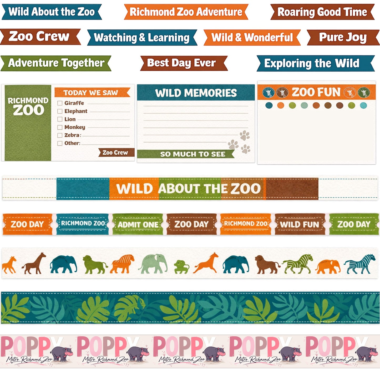 Richmond Zoo Scrapbook Paper