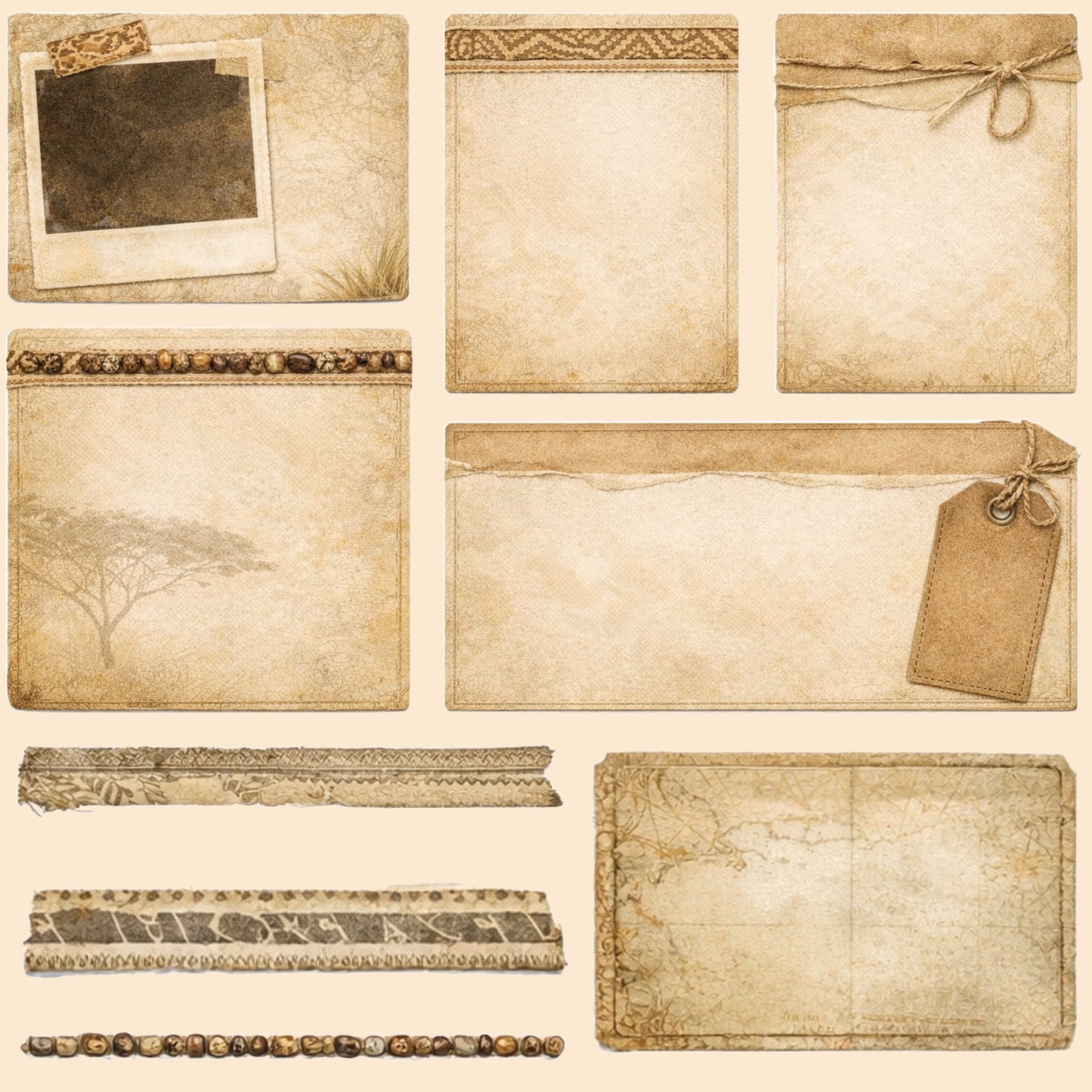 African Safari Scrapbook Paper