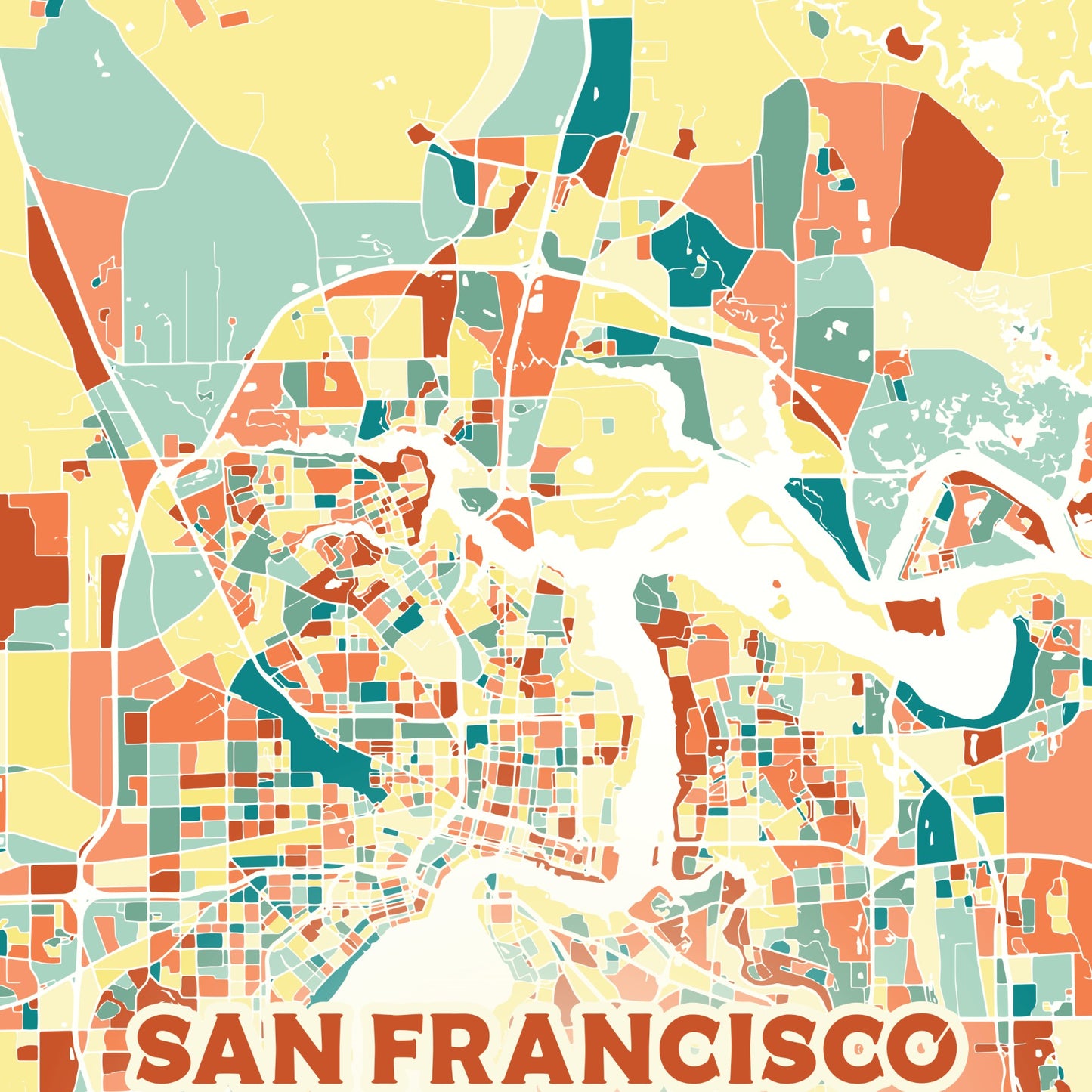 San Francisco Scrapbook Paper
