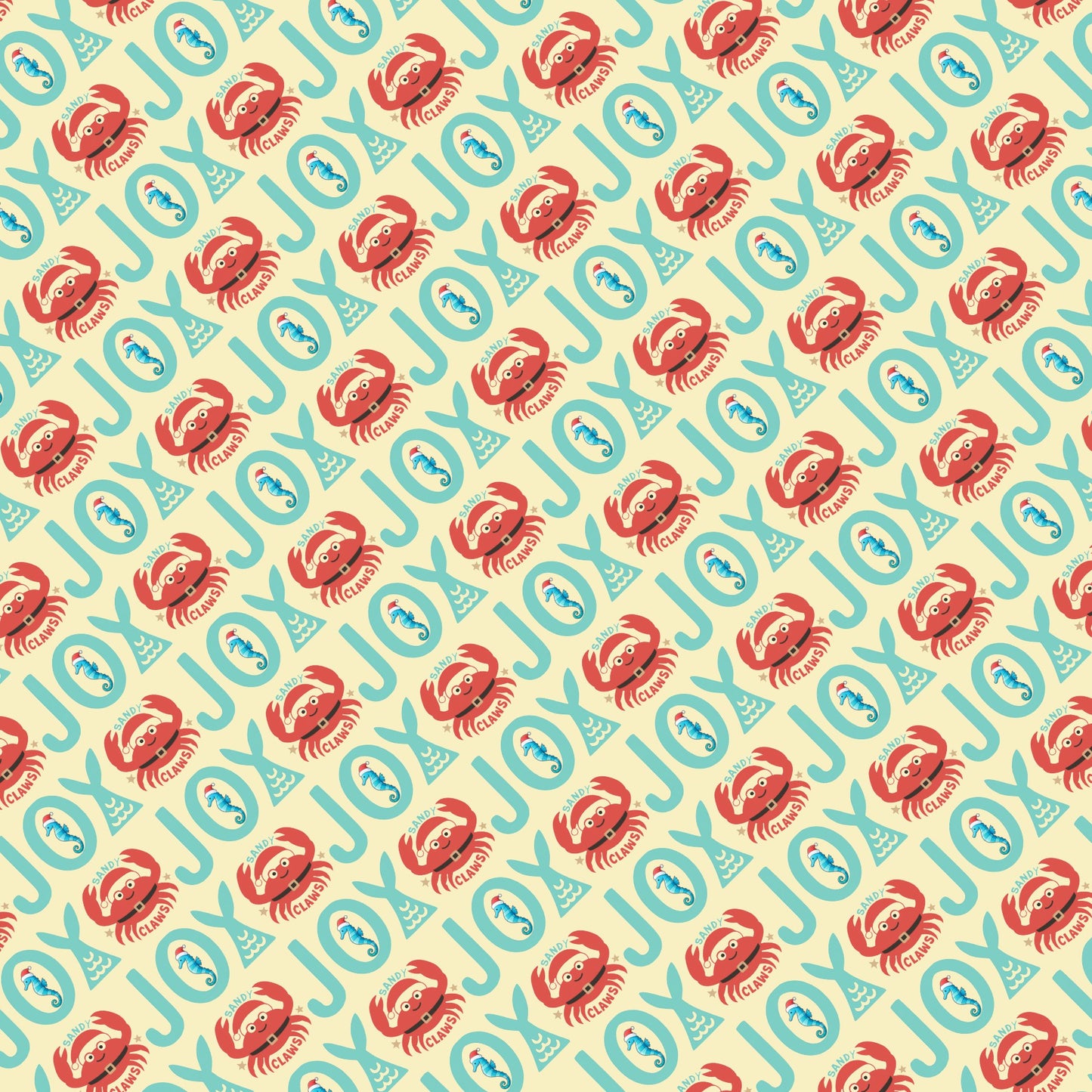 Christmas at the Beach Scrapbook Paper