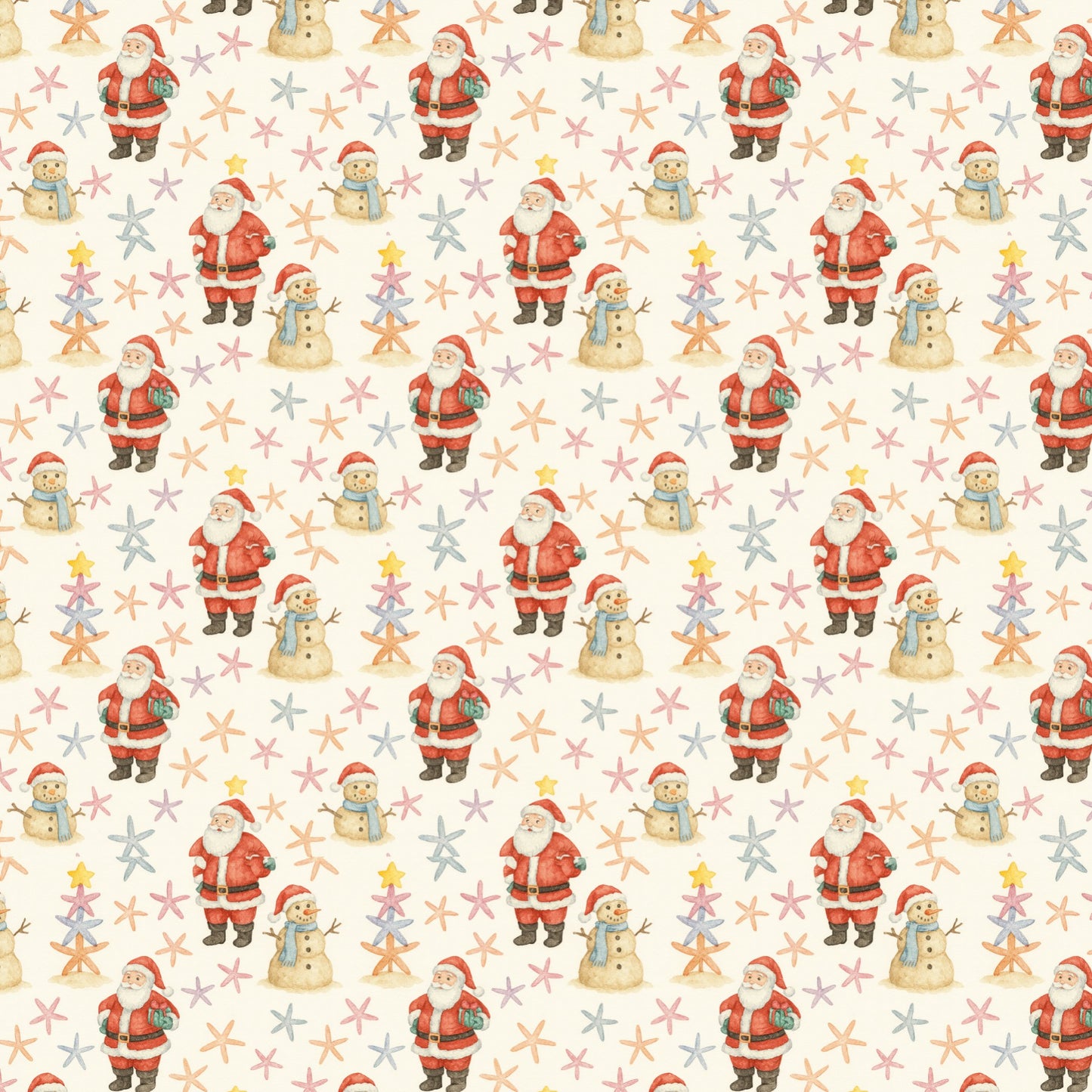 Christmas at the Beach Scrapbook Paper