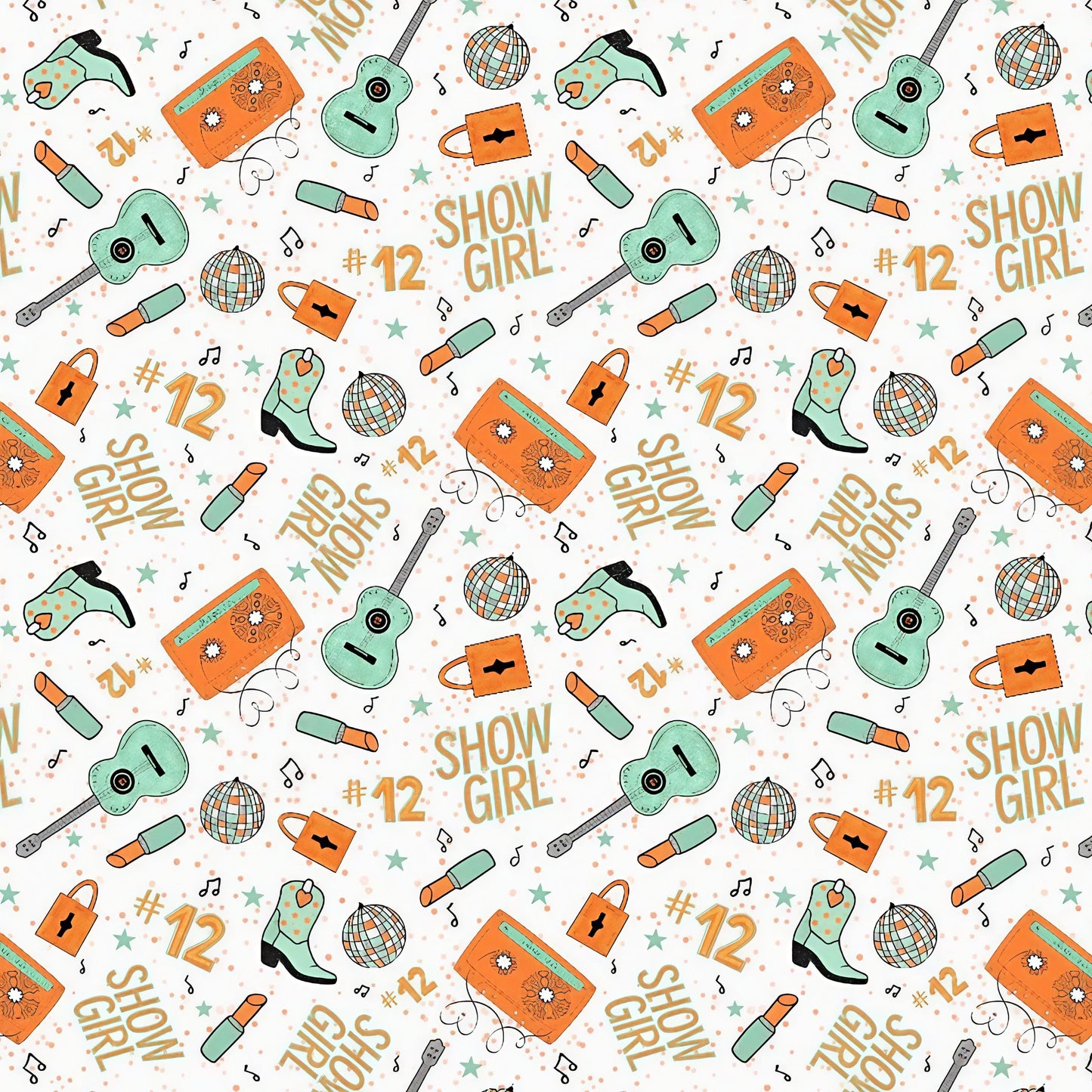 TS Showgirl Scrapbook Paper and Embellishments