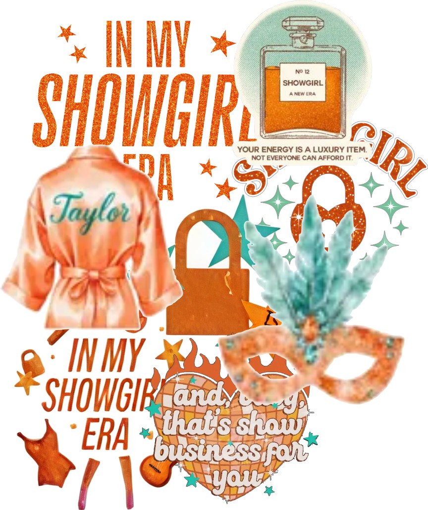 TS Showgirl Scrapbook Paper and Embellishments