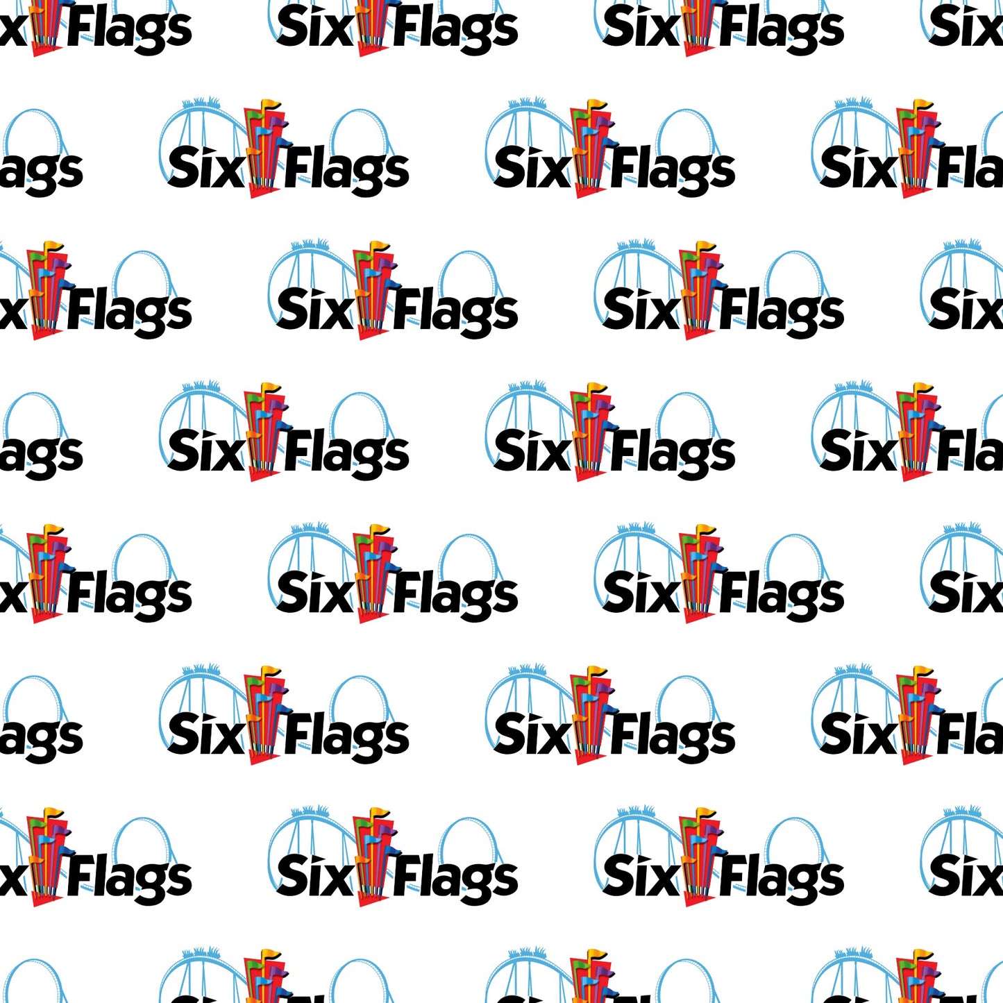 Six Flags Scrapbook Paper