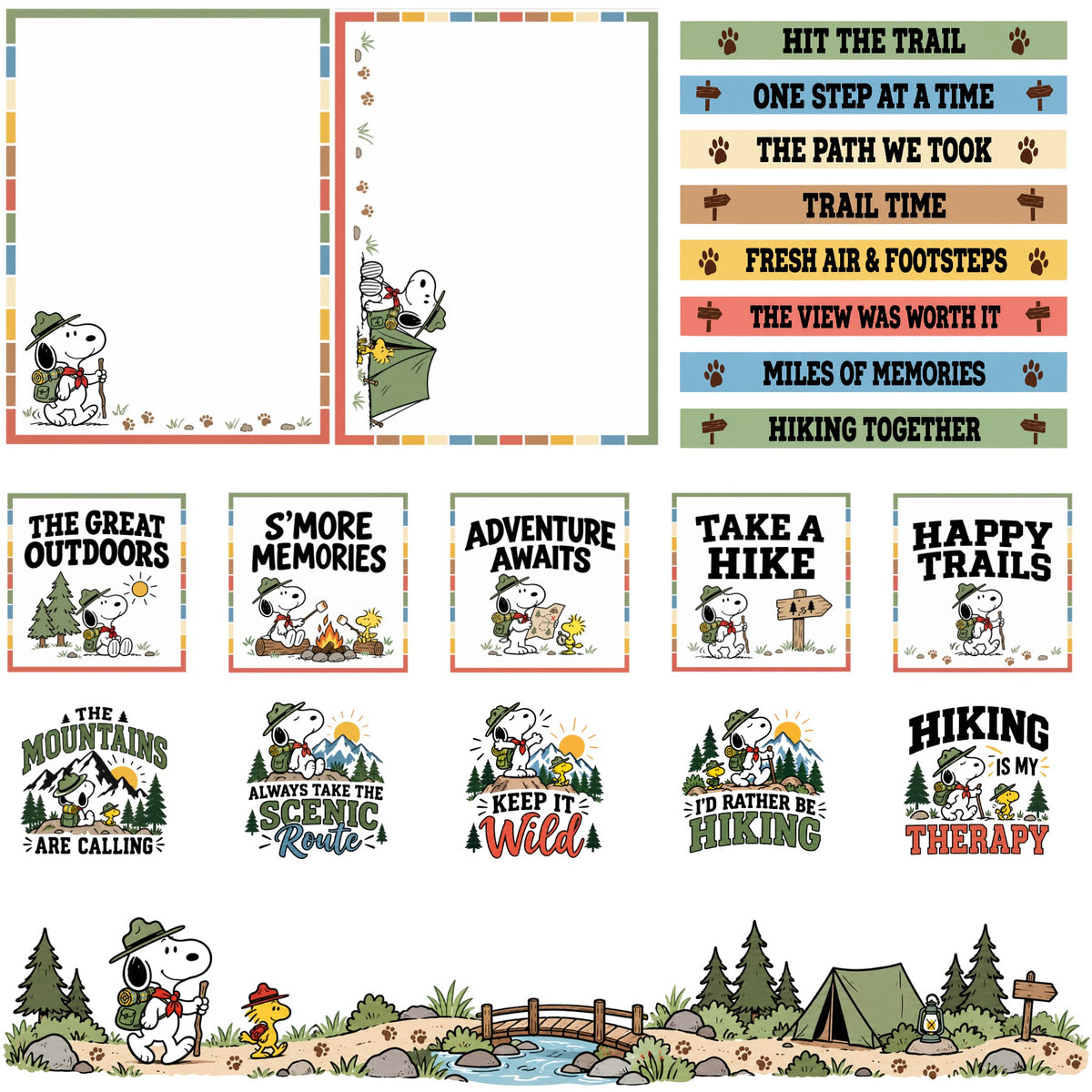 Snoopy Scrapbook Paper