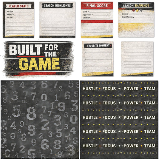 Softball scrapbook paper