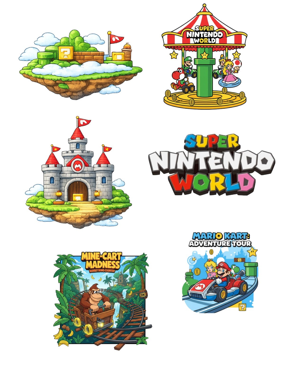 Super Mario Scrapbook Paper