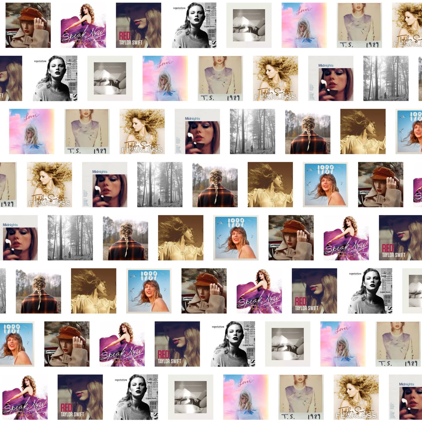 Swift Album Cover Scrapbook Paper