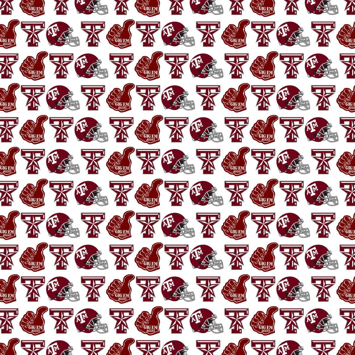 Texas A&M Scrapbook Paper