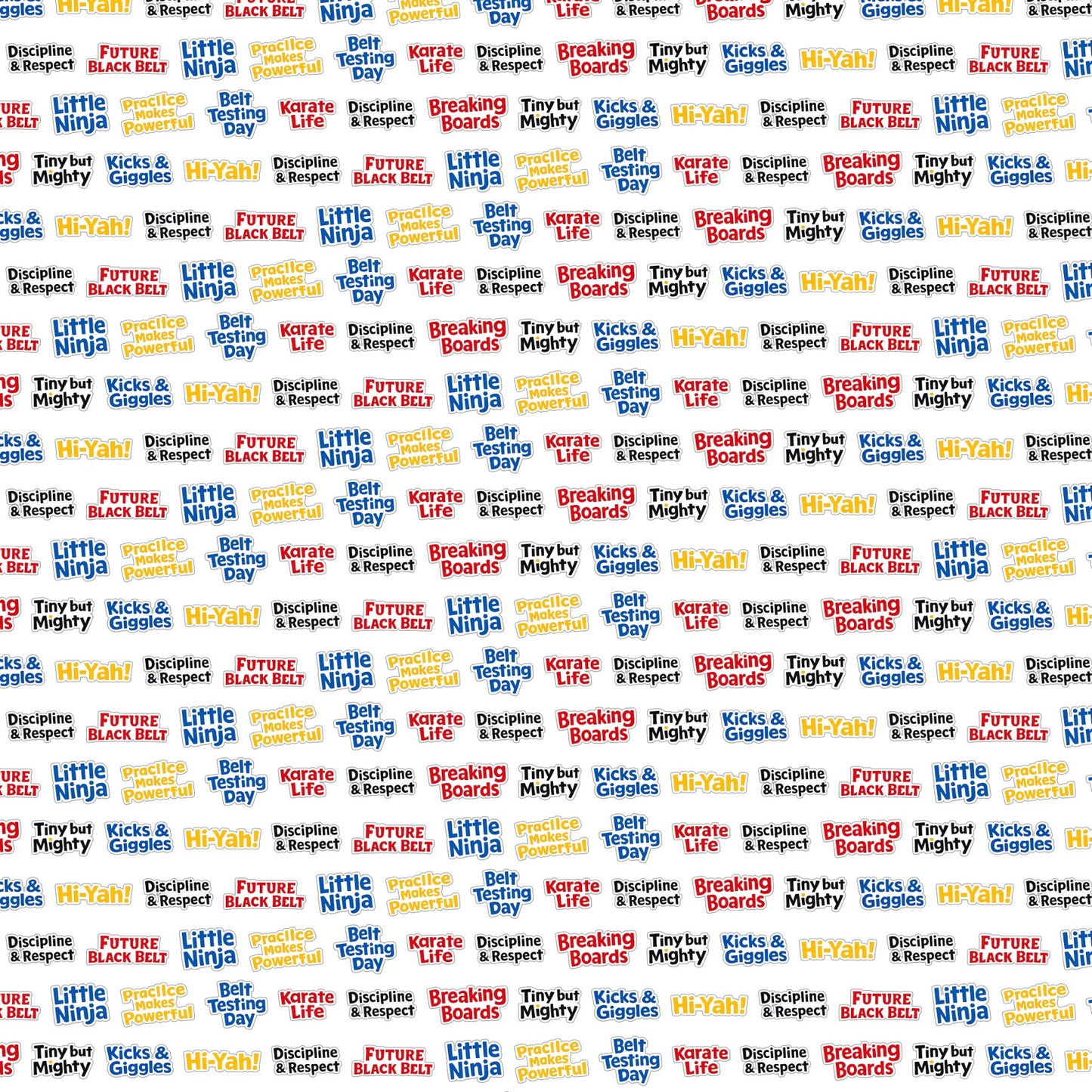 Karate Scrapbook Paper